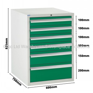 Euroslide Storage Cabinet 6 Drawer 825mm